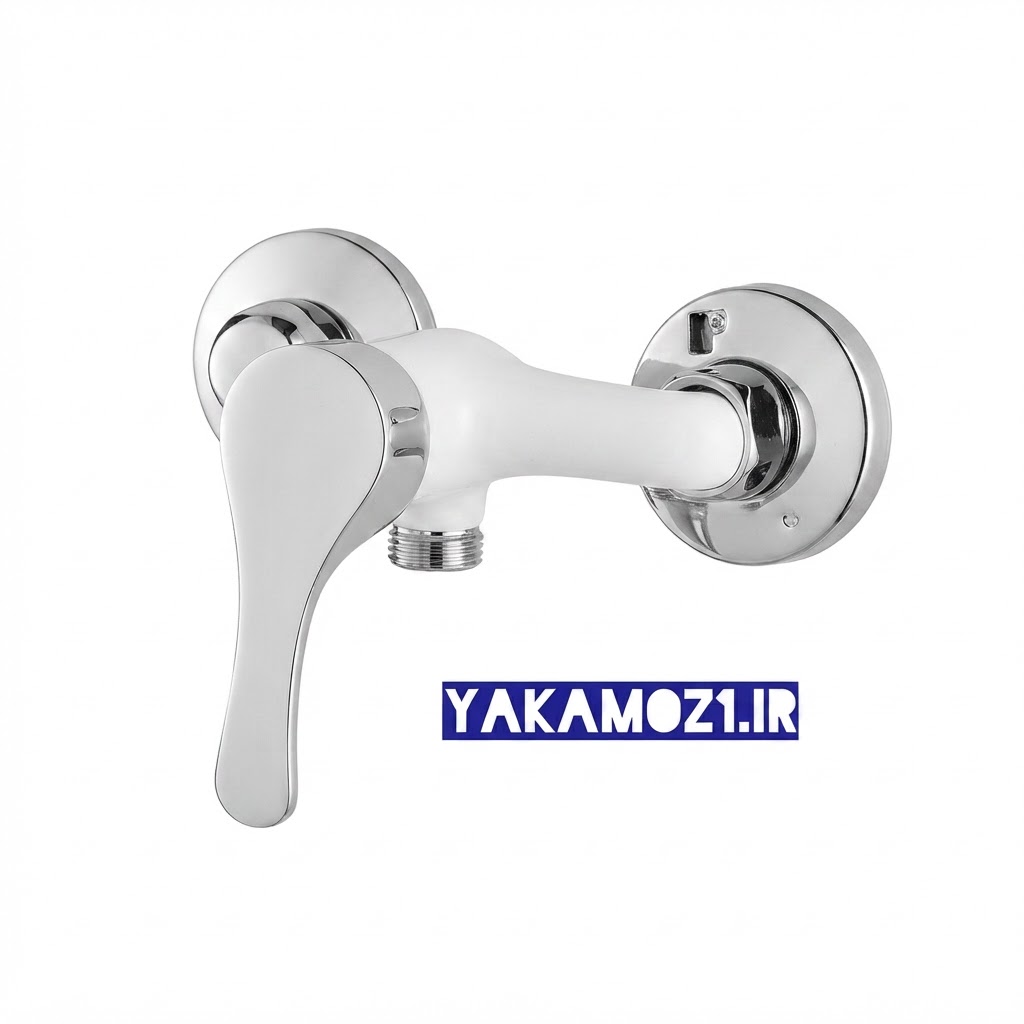 شیر توالت مدل لاله سفیدکروم